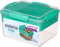 Sistema Lunch Box Food Tub 2.3L Container With Storage Compartments Kids Adults