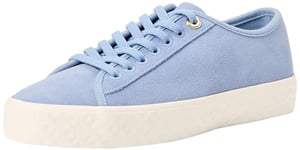 BOSS Women's AidenLM_Tenn_sd Sneaker, Light/Pastel Blue450, 4 UK