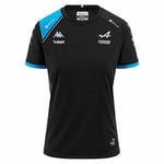 Kappa - T-Shirt Aboliw BWT Alpine F1 Team 2023 Noir pour Femme - Noir - Taille XL