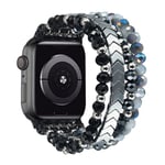 Crystal Bling Beaded Bracelet Strap for Apple iWatch Ultra Series 9 8 7 6 5 4 SE