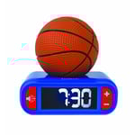 Lexibook - Digital Alarm Clock with 3D Basketball Night Light and Sound Effects - (RL800BA)