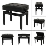 Piano Stool Adjustable Dressing Table Padded Chair Keyboard Bench with Storage