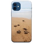 Azzumo Sea Turtle Hatchlings on the Beach Soft Flexible Ultra Thin Case Cover For the Apple iPhone 12 Pro 6.1" (2020)