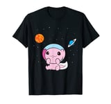 Cute Space Axolotl Kawaii Axolotl In Space Astronaut Axolotl T-Shirt