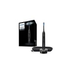 Philips Sonicare DiamondClean 9000 Black Electric Toothbrush, 2020 Edition, 4 Modes, 3 Intensities, Gum Pressure Sensor, App, Connected Handle, USB Tr