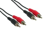 E+P B 33/5, 2 X Rca, Hane, 2 X Rca, Hane, 5 M, Svart