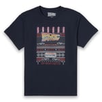 Back To The Future OUTATIME Men's Christmas T-Shirt - Navy - XXL