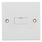 UNSWITCHED FUSE SPUR 13 Amp No Neon Kitchen Hob Extractor Fan White Wall Plate