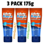 Gillette Fusion Proglide Clean Man's Shave Gel 175gm, 3 pack