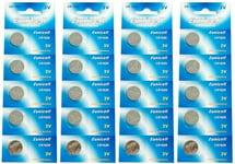 20 X CR1620 battery DL1620 3v Button coin cell Battery for car key Fob Eunicell 