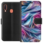 Samsung Galaxy A20e Svart Plånboksfodral Cellofan