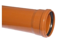 PVC-kloakrør 160x3000mm SN4 - flerlagsrør, EN13476-2. Ostendorf