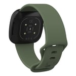 Myk Fitbit Versa 4/ Sense 2 klokkereim - Mørk grønn