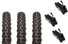 3 x Tyres Fits Prams Quinny Freestyle 12 1/2 x 2 1/4 & '3 x FREE BENT TUBES'