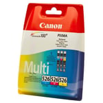 Original Canon CLI-526 Colour Ink Cartridge Multipack (4541B006AA)
