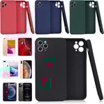 Välj TPU skal Iphone 12/11/XS/X/XR/8/7/6 +/pro/max/mini fodral - Röd / cerise Iphone 12 Pro Max