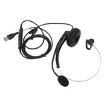 BROLEO Call Center Headphones Adjustable Headband Single Ear Wired Headphones