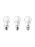 Philips LED-glödlampa 13W/827 (100W) Frosted 3-pack E27