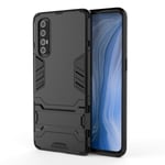 Boleyi Case for Oppo Find X2 Pro, Full Body Shock Resistant Armour Cover, with Kickstand, Cover for Oppo Find X2 Pro -Black