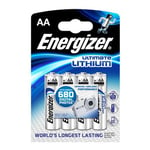 Energizer Lot de 10 Blisters de 4 Piles Ultimate Lithium L91 AA Mignon