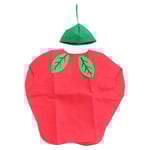 Barnens Frukt & Grönsaker Kostym Barnfest Kläder Kostymer För Halloween Cosplay Jul Semester (äpple) Röd Red