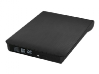 Qoltec - Diskenhet - DVD±RW - 8x - SuperSpeed USB 3.0 - extern - svart