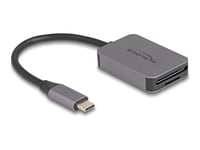 Delock 91009, Microsd (Transflash), Sd, Grå, 5000 Mbit/S, Aluminium, Usb 3.2 Gen 1 (3.1 Gen 1) Type-C, Windows 10, Windows 11