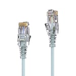 PureLink MC1501-005 Câble réseau CAT6 UTP (10/100/1000 Mbit/s), extra-mince avec 2x prise RJ45, câble de raccordement pour commutateur, modem, routeur, panneaux de brassage, panneaux de brassage, Lot de 1, 0, 50m, gris