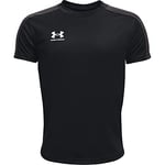 Under Armour Boy's Challenger Training T-Shirt T Shirt, Black White (001), 10 Years UK