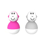 MATCHSTICK MONKEY ™ Wiggle-figurer, badetid rosa + grå - Bare i dag: 10x mer babypoints
