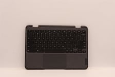 Lenovo Chromebook 500e 3 Keyboard Palmrest Top Cover US Black Grey 5M11F24825