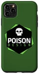 Coque pour iPhone 11 Pro Max Logo Grunge négatif vert Poison Design