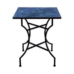 Trieste mosaikbord blå/svart 60x60 cm