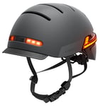 LIVALL BH51M Neo 2020 Smart Cycle Helmet with brake warning lights, indicators, fall-detection alert, plus stereo speakers & microphone for music playback (Black) 57-61cm
