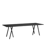 HAY - Loop Stand Table with Support 250 x 92,5 cm Black - Matbord