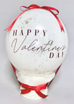 Inflated Cream Happy Valentines Day Hat Box Balloon COMES INFLATED