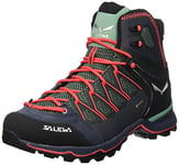 Salewa Women's Ws Mountain Trainer Lite Mid Gore-tex Trekking hiking boots, Feld Green Fluo Coral, 4.5 UK