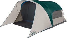 Coleman Cabin Camping Tent with Screen Room | 6 Person, Evergreen