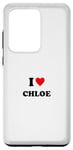 Galaxy S20 Ultra First name « I Heart Chloe I Love Chloe » Case