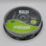 Maxell DVD+R Blank Recordable DVD Discs 10 Pack x 1 Packet