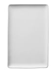 Aida Raw Arctic White - Rektangulær Middagstallerken 1 Stk 31,5 X 20 Cm Vit