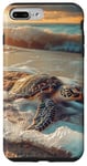 Coque pour iPhone 7 Plus/8 Plus Tortue de mer Design Tortues de plage PC