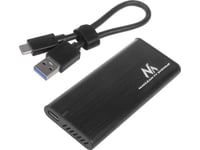 Maclean Drive Enclosure, Ssd M.2, Nvme (Pcie), Ngff (Sata), Usb 3.1, Storlekar 2230/2240/2260/2280, Aluminiumkapsling, Mce443