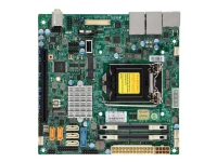 SUPERMICRO X11SSV-LVDS - Moderkort - mini ITX - LGA1151 Socket - Q170 Chipuppsättning - USB 3.0 - 2 x Gigabit LAN - inbyggda grafiken (CPU krävs) - HD Audio