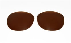 NEW POLARIZED REPLACEMENT B15 BROWN LENS FIT RAY BAN CLUBMASTER RB3016 51MM