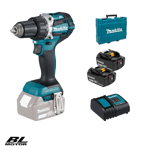 Makita DDF484-PLUS Borrskruvdragare 18V, komplett