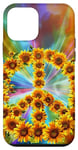 iPhone 12 mini Small Sunflowers Sunflower Peace symbol Rainbow Case