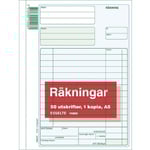Räkning A5 med kopia, 2x50 blad, 5st 5st