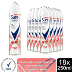 Sure Women Antiperspirant Deodorant Uplifting & Fresh 72H Protection 250ml, 18Pk