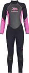 Trespass Aquaria Full Wetsuit Women våtdräkt Black/Pink L - Fri frakt
